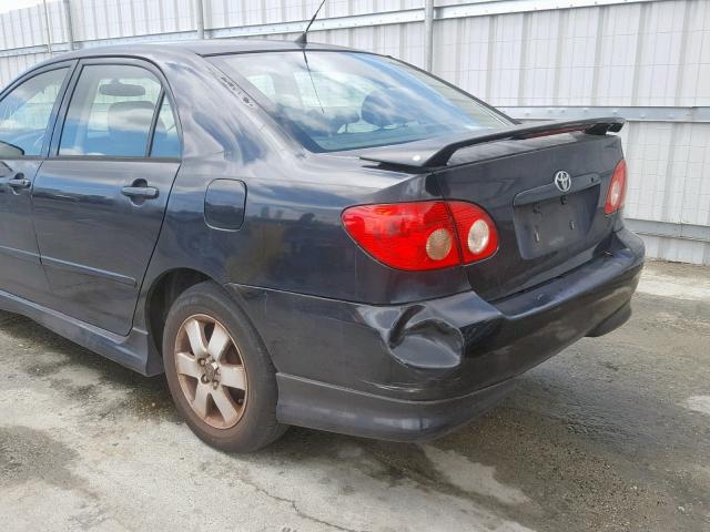 1NXBR32E15Z508997 - 2005 TOYOTA COROLLA S BLACK photo 9