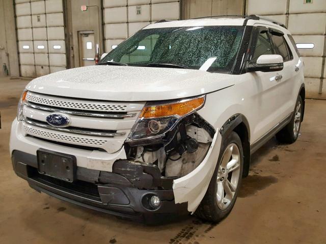 1FMHK8F88CGA94757 - 2012 FORD EXPLORER L WHITE photo 2