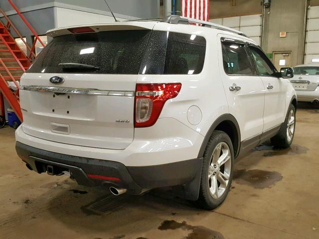 1FMHK8F88CGA94757 - 2012 FORD EXPLORER L WHITE photo 4