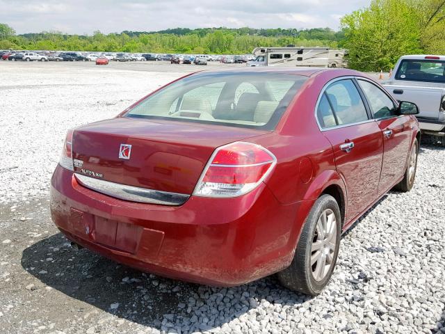 1G8ZV57B99F110417 - 2009 SATURN AURA XR BURGUNDY photo 4