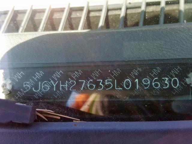 5J6YH27635L019630 - 2005 HONDA ELEMENT EX TWO TONE photo 10