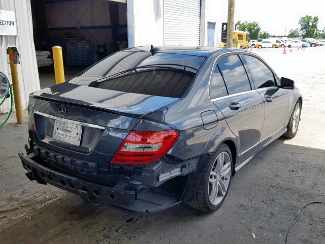 WDDGF4HB2DR248543 - 2013 MERCEDES-BENZ C 250 GRAY photo 4