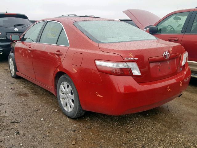 4T1BB46K39U109055 - 2009 TOYOTA CAMRY HYBR RED photo 3