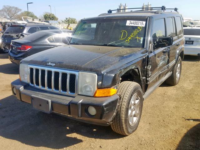 1J8HH68287C563173 - 2007 JEEP COMMANDER BLACK photo 2