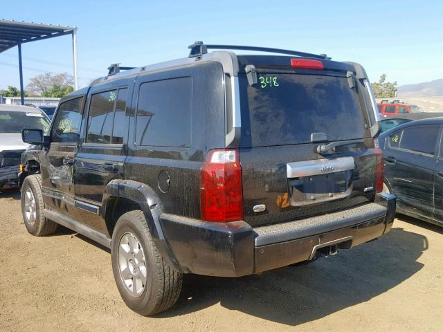 1J8HH68287C563173 - 2007 JEEP COMMANDER BLACK photo 3