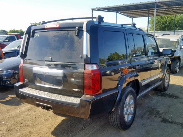 1J8HH68287C563173 - 2007 JEEP COMMANDER BLACK photo 4