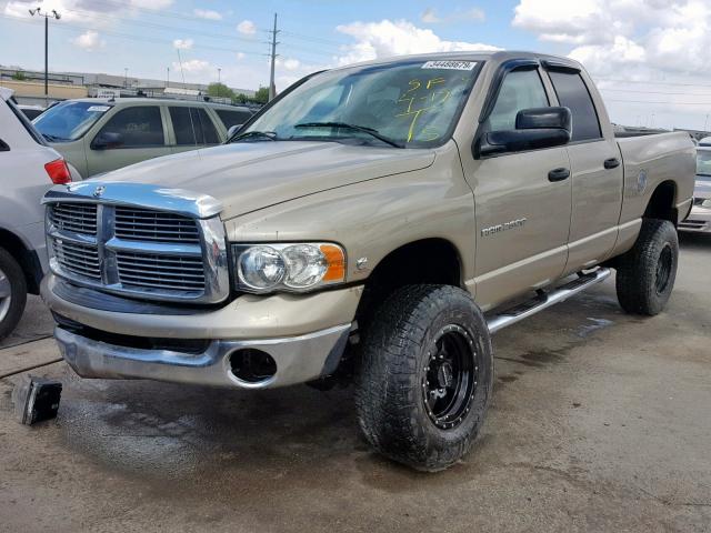 3D7KS28C55G753187 - 2005 DODGE RAM 2500 S თაფლისფერი ფოტო 2