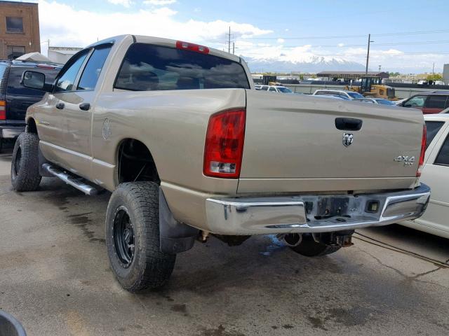 3D7KS28C55G753187 - 2005 DODGE RAM 2500 S თაფლისფერი ფოტო 3