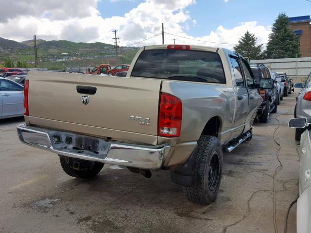 3D7KS28C55G753187 - 2005 DODGE RAM 2500 S თაფლისფერი ფოტო 4