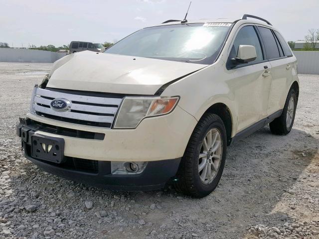 2FMDK38C27BA92308 - 2007 FORD EDGE SEL CREAM photo 2