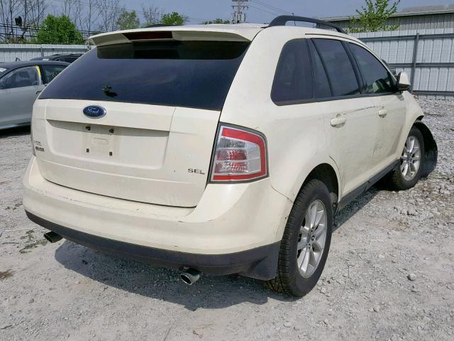 2FMDK38C27BA92308 - 2007 FORD EDGE SEL CREAM photo 4