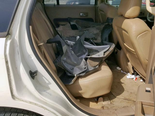 2FMDK38C27BA92308 - 2007 FORD EDGE SEL CREAM photo 6