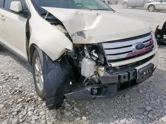 2FMDK38C27BA92308 - 2007 FORD EDGE SEL CREAM photo 9