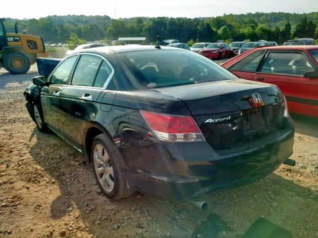 1HGCP36868A074344 - 2008 HONDA ACCORD EXL BLACK photo 3