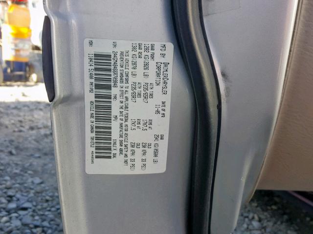 2A4GM48466R709848 - 2006 CHRYSLER PACIFICA SILVER photo 10