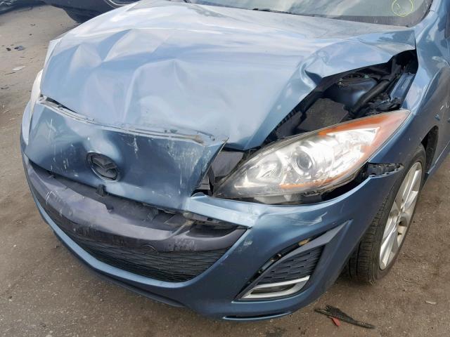 JM1BL1H64A1314700 - 2010 MAZDA 3 S BLUE photo 9