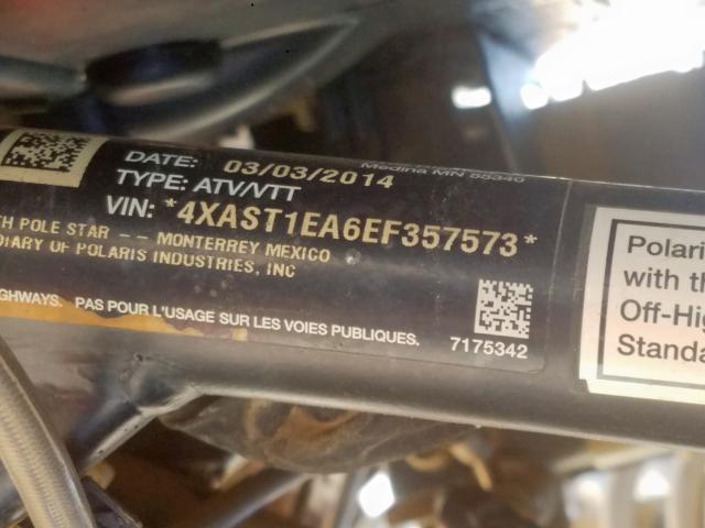 4XAST1EA6EF357573 - 2014 POLARIS RZR 1000 XP EPS  photo 10