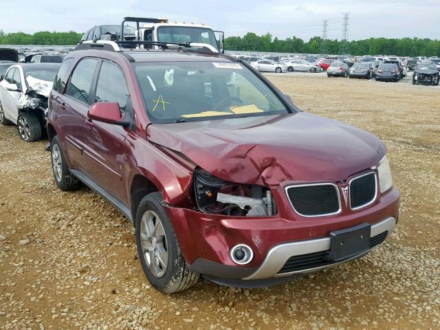 2CKDL33F786303282 - 2008 PONTIAC TORRENT MAROON photo 1