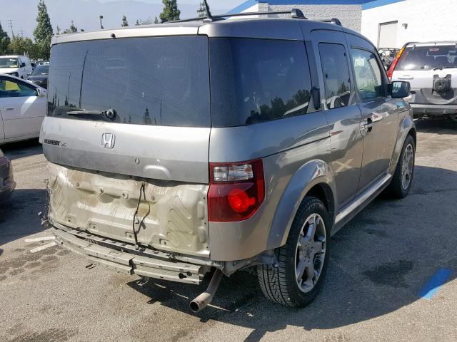 5J6YH18927L014540 - 2007 HONDA ELEMENT SC BROWN photo 4