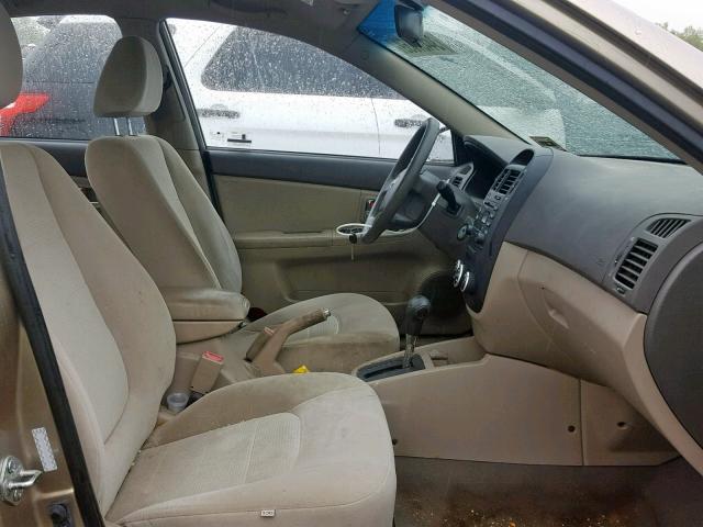 KNAFE122985521889 - 2008 KIA SPECTRA EX TAN photo 5