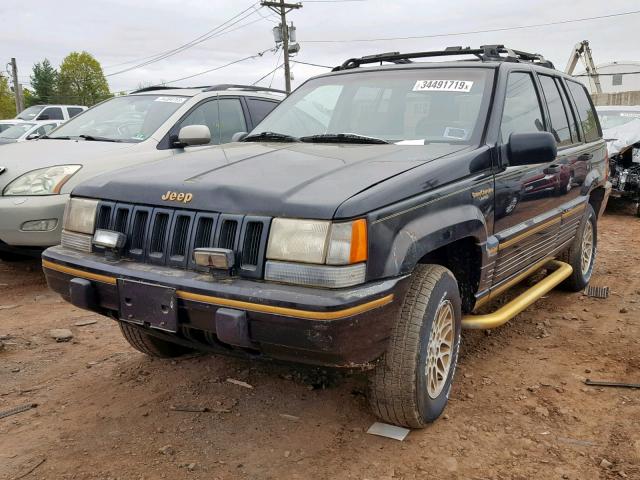 1J4GZ78Y9RC333679 - 1994 JEEP GRAND CHER BLACK photo 2