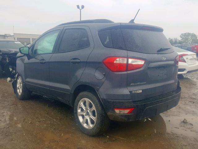 MAJ3P1TE3JC227694 - 2018 FORD ECOSPORT S CHARCOAL photo 3