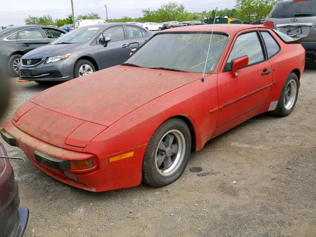 WP0AA0947EN461035 - 1984 PORSCHE 944 RED photo 2