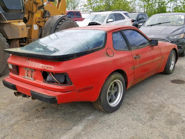 WP0AA0947EN461035 - 1984 PORSCHE 944 RED photo 4