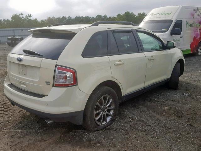 2FMDK48C68BA23452 - 2008 FORD EDGE SEL WHITE photo 4