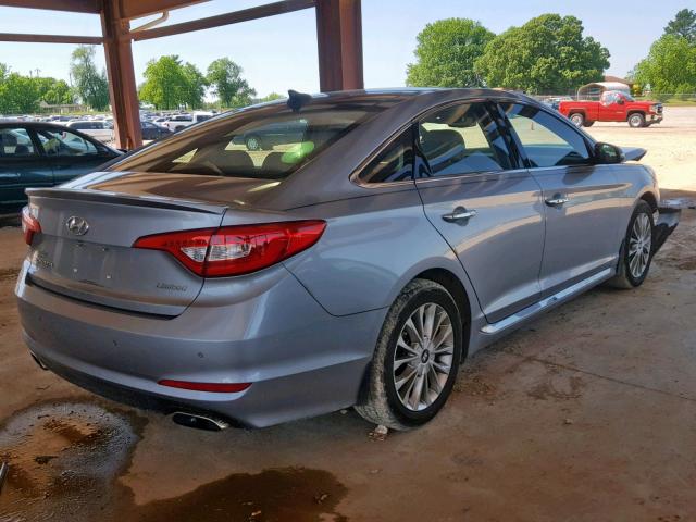 5NPE34AF3FH074306 - 2015 HYUNDAI SONATA SPO GRAY photo 4