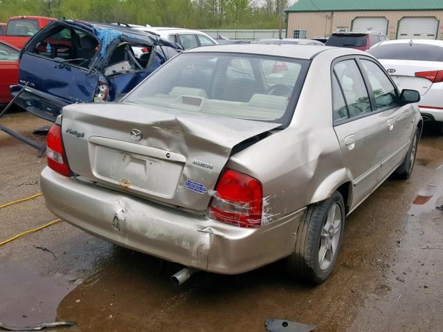 JM1BJ225531213549 - 2003 MAZDA PROTEGE DX GOLD photo 4