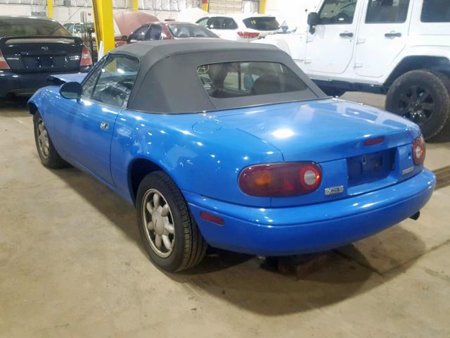 JM1NA3511L0130069 - 1990 MAZDA MX-5 MIATA BLUE photo 3