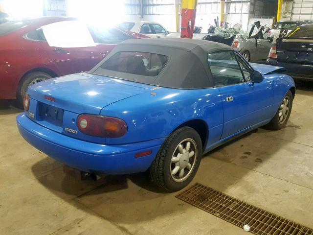 JM1NA3511L0130069 - 1990 MAZDA MX-5 MIATA BLUE photo 4