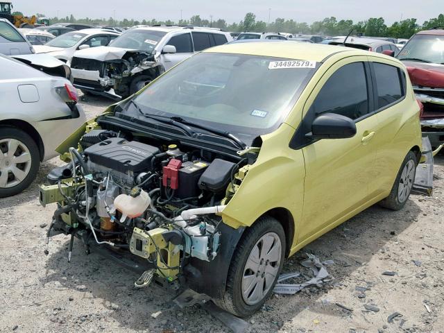 KL8CB6SA3HC832449 - 2017 CHEVROLET SPARK LS GREEN photo 2