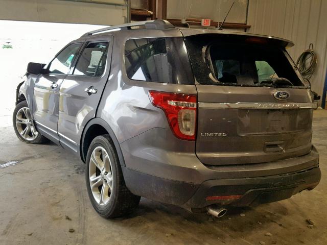 1FMHK7F82BGA93449 - 2011 FORD EXPLORER L GRAY photo 3