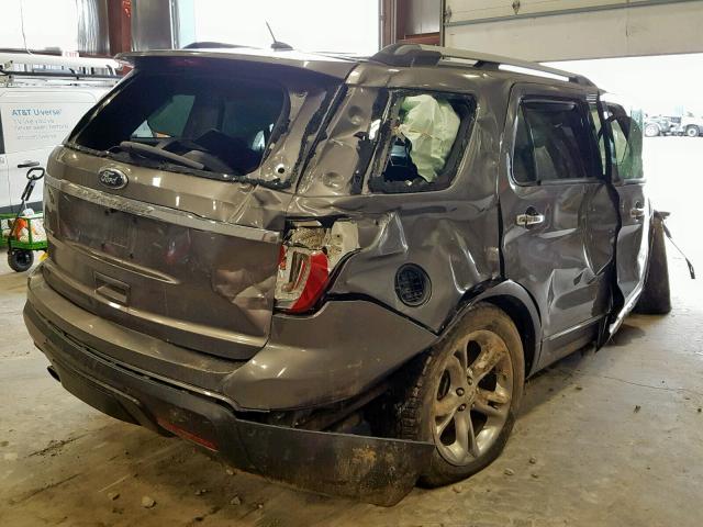 1FMHK7F82BGA93449 - 2011 FORD EXPLORER L GRAY photo 4