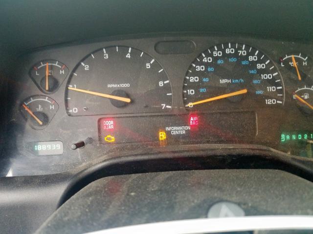 1B7GL2AX81S184283 - 2001 DODGE DAKOTA QUAD  photo 8