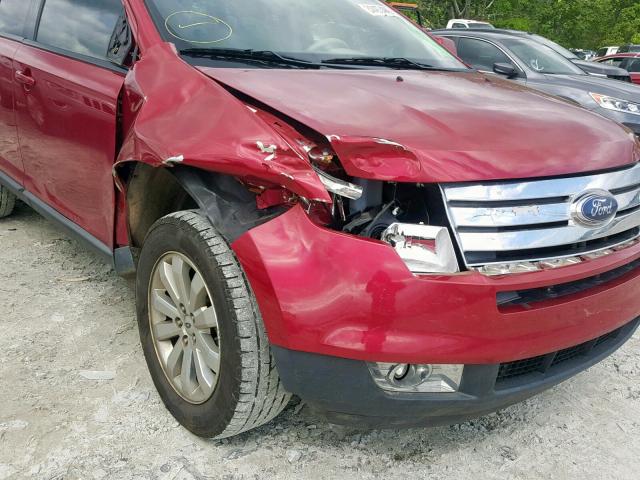 2FMDK38C77BA92689 - 2007 FORD EDGE SEL RED photo 9