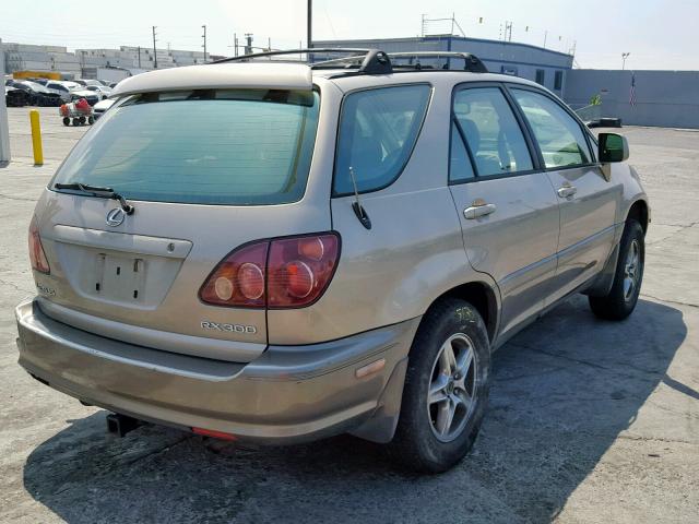 JT6GF10U0X0023267 - 1999 LEXUS RX 300 GOLD photo 4