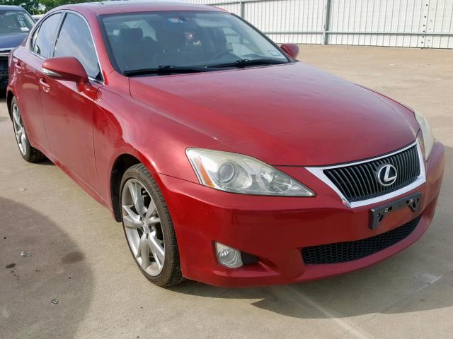 JTHBK262392088145 - 2009 LEXUS IS 250 RED photo 1