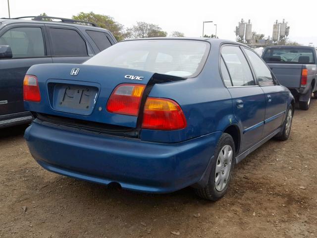 2HGEJ6614YH588385 - 2000 HONDA CIVIC BASE BLUE photo 4