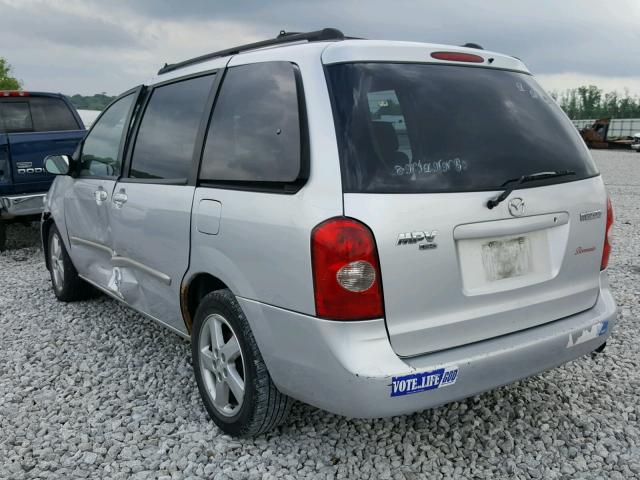 JM3LW28J830357247 - 2003 MAZDA MPV WAGON SILVER photo 3