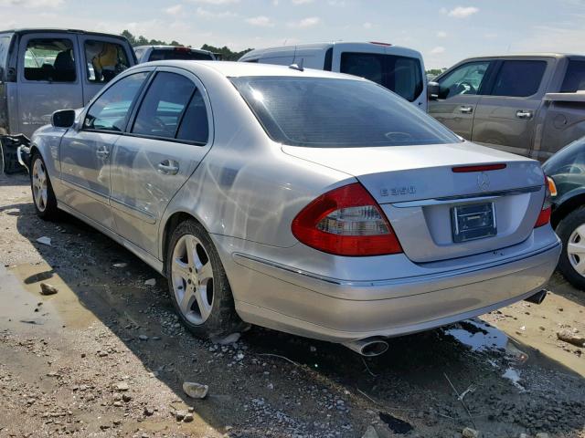 WDBUF56X08B225101 - 2008 MERCEDES-BENZ E 350 SILVER photo 3