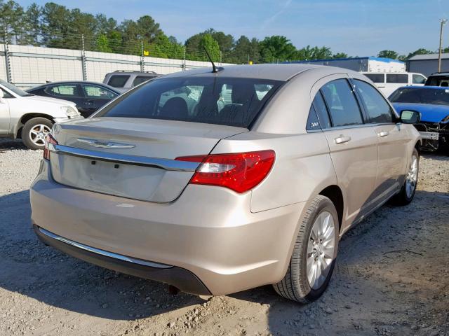 1C3CCBAB6DN641361 - 2013 CHRYSLER 200 LX TAN photo 4