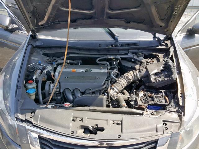 1HGCP2F80AA036222 - 2010 HONDA ACCORD EXL GRAY photo 7