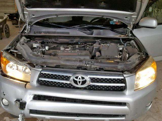 JTMBD31V365032963 - 2006 TOYOTA RAV4 LIMIT SILVER photo 7