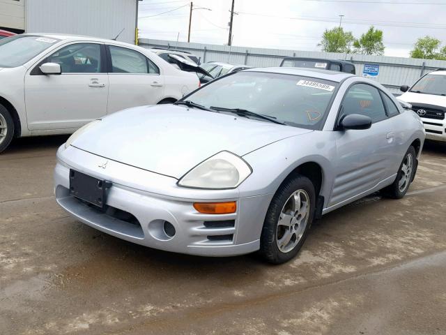 4A3AC44G64E055195 - 2004 MITSUBISHI ECLIPSE GS SILVER photo 2