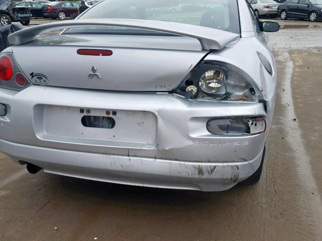 4A3AC44G64E055195 - 2004 MITSUBISHI ECLIPSE GS SILVER photo 9