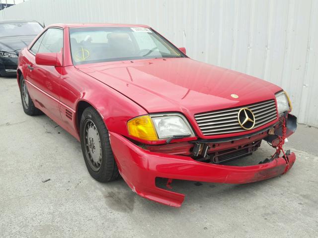 WDBFA66E2MF035654 - 1991 MERCEDES-BENZ 500 SL RED photo 1