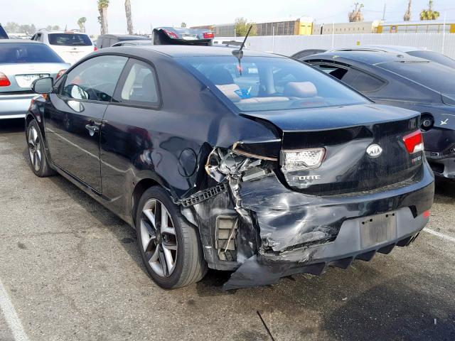 KNAFW6A38A5139363 - 2010 KIA FORTE SX BLACK photo 3